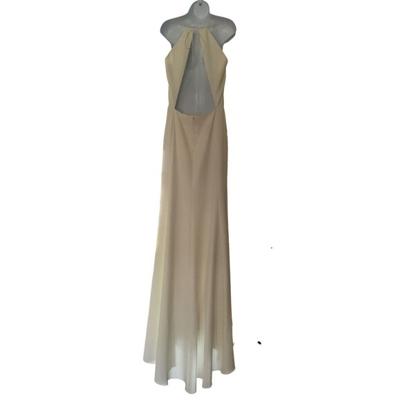 Floravere Mulligan Wedding Dress - Modern Classic Ivory Halter Gown, Minimalist - Picture 5 of 12